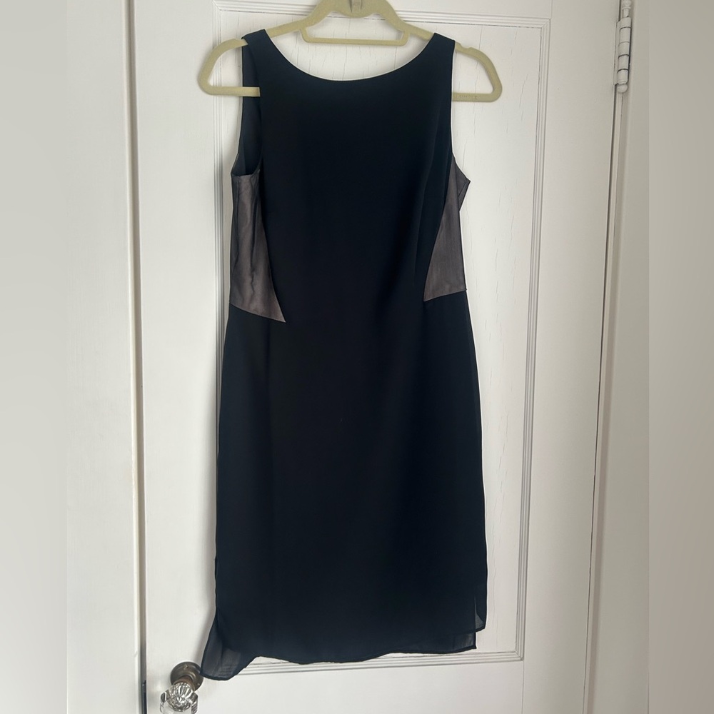 Ann Taylor Black and Sheer Mini Dress